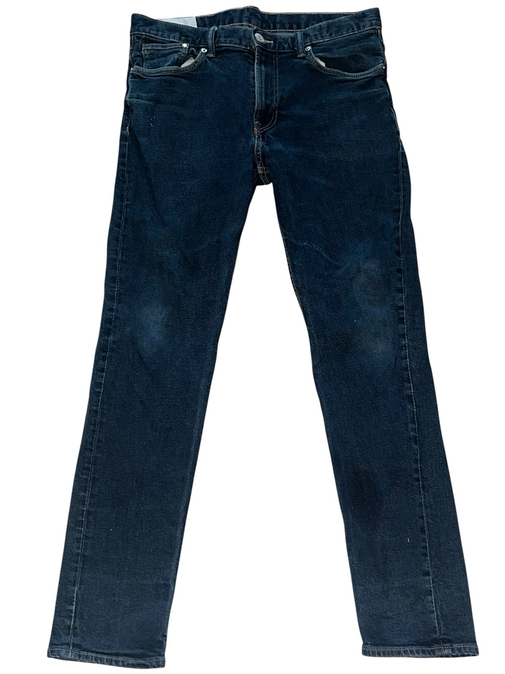 H & M Slim Fit Mens 5 pocket Blue Jeans Size 34 x 32 EUC